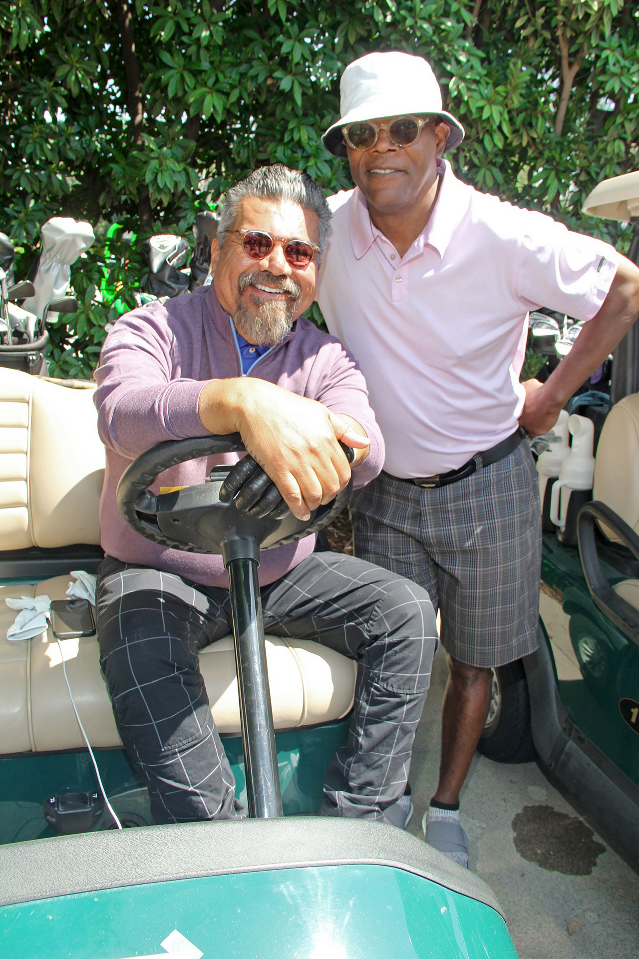 Golfing For A Great Cause: George Lopez and Samuel L. Jackson